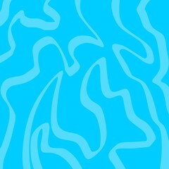 Abstract background with blue wavy line pattern