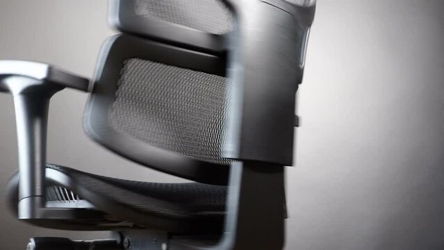 texture weave faux fabric seat and back of comfortable ergonomic office chair