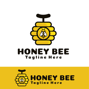 honey bee logo art