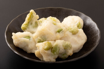 枝豆のつみれ天ぷら