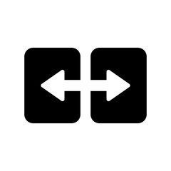 Split Icon Vector Symbol Design Illustration