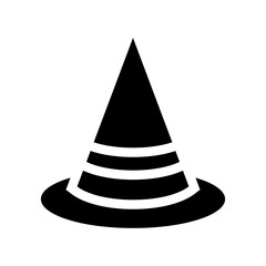 Witch Hat Icon Vector Symbol Design Illustration