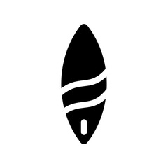 Surfboard Icon Vector Symbol Design Illustration