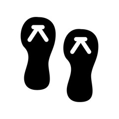 Flip Flops Icon Vector Symbol Design Illustration
