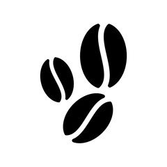 Coffee Bean Icon Vector Symbol Design Illustration