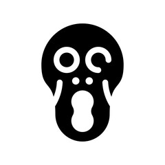 Scream Icon Vector Symbol Design Illustration