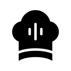 Chef Hat Icon Vector Symbol Design Illustration