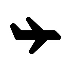 Obraz premium Airplane Icon Vector Symbol Design Illustration