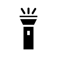 Flashlight Icon Vector Symbol Design Illustration