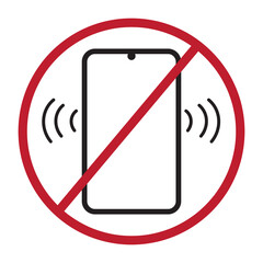 do not use phone sign vector illustration. 