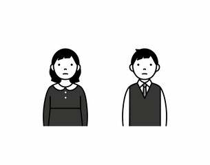 喪服の男の子・女の子