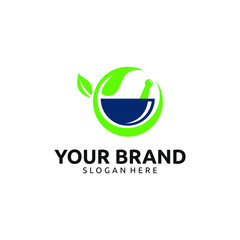 MORTAR AND PESTLE PHARMACY LOGO DESIGN