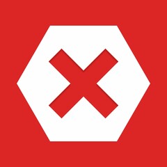 Obraz premium Wrong marks, Cross marks, Rejected, Disapproved, No, False, Not Ok, Wrong Choices, Task Completion, Voting. - vector mark symbols in red. Isolated icon.