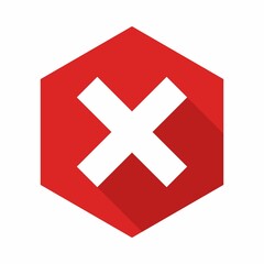 Wrong marks, Cross marks, Rejected, Disapproved, No, False, Not Ok, Wrong Choices, Task Completion, Voting. - vector mark symbols in red. Isolated icon.