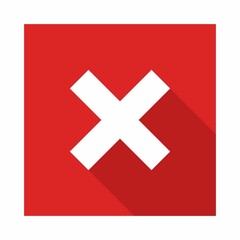 Obraz premium Wrong marks, Cross marks, Rejected, Disapproved, No, False, Not Ok, Wrong Choices, Task Completion, Voting. - vector mark symbols in red. Isolated icon.