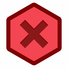Wrong marks, Cross marks, Rejected, Disapproved, No, False, Not Ok, Wrong Choices, Task Completion, Voting. - vector mark symbols in red. Isolated icon.