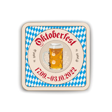 Oktoberfest Bierdeckel 2022