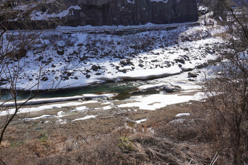 Agatsuma river in kusatsu, gunma, Japan