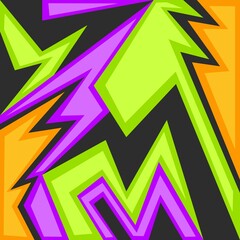 Abstract background with colorful and various pattern