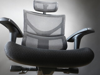 ergonomic comfortable plastic and metal office chair