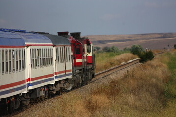 Obraz premium train on the railway