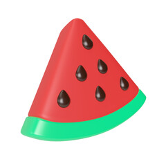 Watermelon 3D Illustration Icon