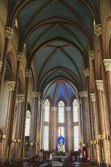 Interior of Saint Antoine church in Istanbul, Turkey. High quality photo