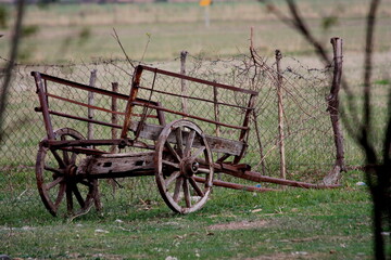 old farm wagon