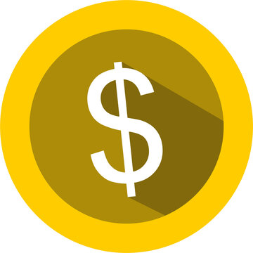 dollar coin icon image