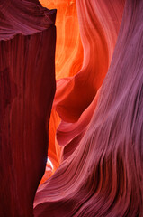 Sandstone patterns, Antelope Canyon, Navajo Nation, Arizona, USA