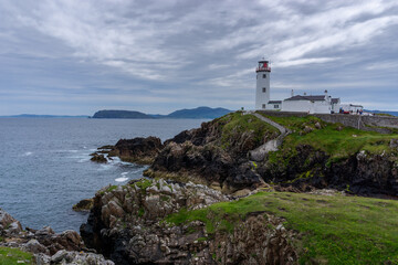 Fototapeta na wymiar view of Fanad Head Lighthouse and Peninsula on the northern coast of Ireland