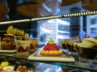 desserts at a hotel buffet