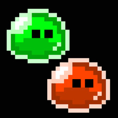 Obraz premium Editable Vector Illustration of Slime. Good for sticker, icon, clip art, ppt, game, education, etc