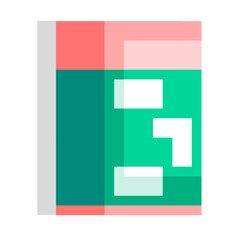 Editable Vector Illustration of Eraser. Good for sticker, icon, clip art, ppt, game, education, etc