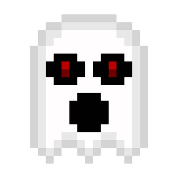 Editable Vector Illustration of Ghost. Good for sticker, icon, clip art, ppt, game, education, etc