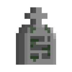 Obraz premium Editable Vector graphic of Tombstone. Good for clipart, sticker, icon, presentation, game, etc.