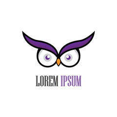 owl logo and symbol vector
