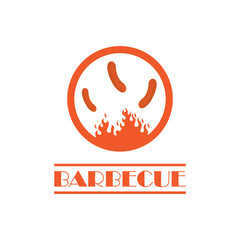 barbeque logo and symbol vector