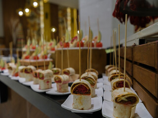 desserts at a hotel buffet