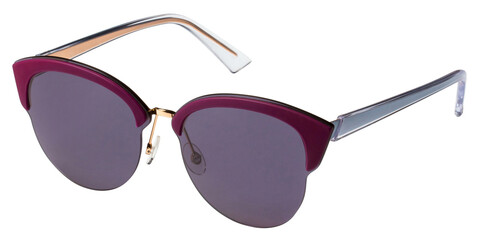 Stylish fashion sunglasses, isolated on white background