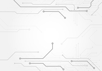 Abstract background with technology circuit board texture. Electronic motherboard illustration. Communication and engineering concept. Vector illustration