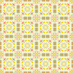 Floral Seamless Pattern Background Garden Nature Damask Aboriginal Ornament Art