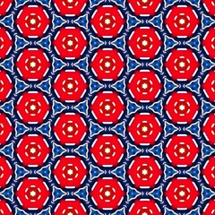 Elegant Fractal Pattern, Background,  HD, Unique - Red and Blue