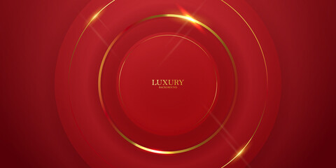 abstract vector luxury red and gold background modern creative concept