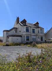 Old abandoned house. England. Еmergency house
