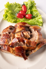 Roasted duck and vegetables, Hong kong style 