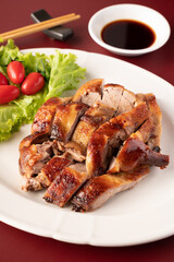 Roasted duck and vegetables, Hong kong style 