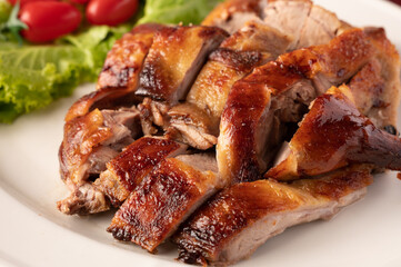 Roasted duck and vegetables, Hong kong style 