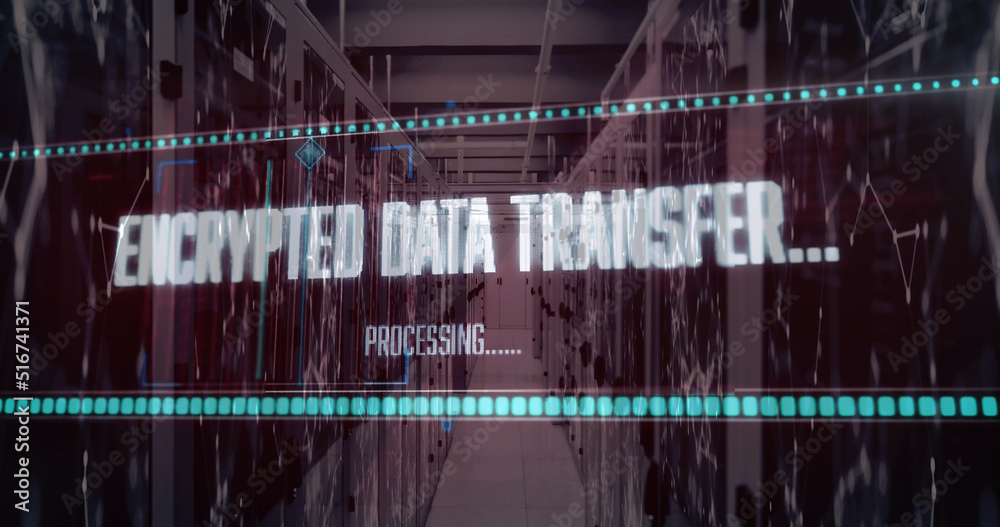 Poster image of data processing over computer servers
