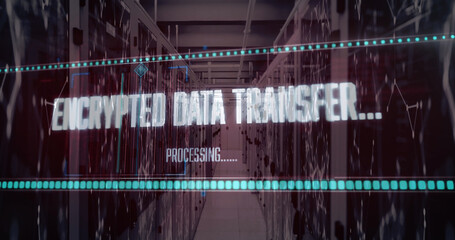 Image of data processing over computer servers